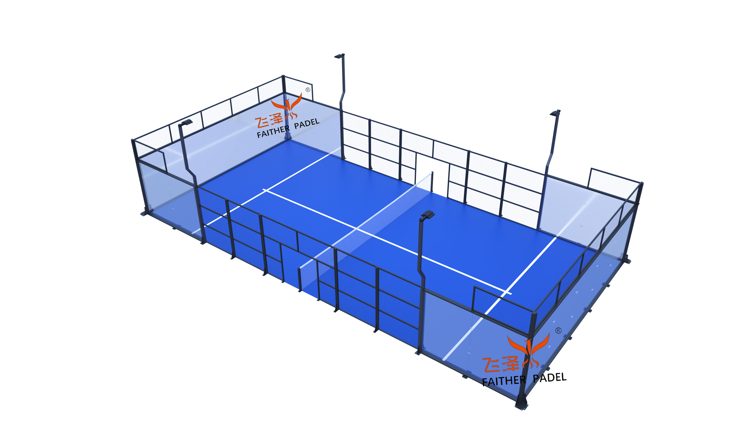 Top Quality Hot Dip GalvanizedPaddle Tennis Courts