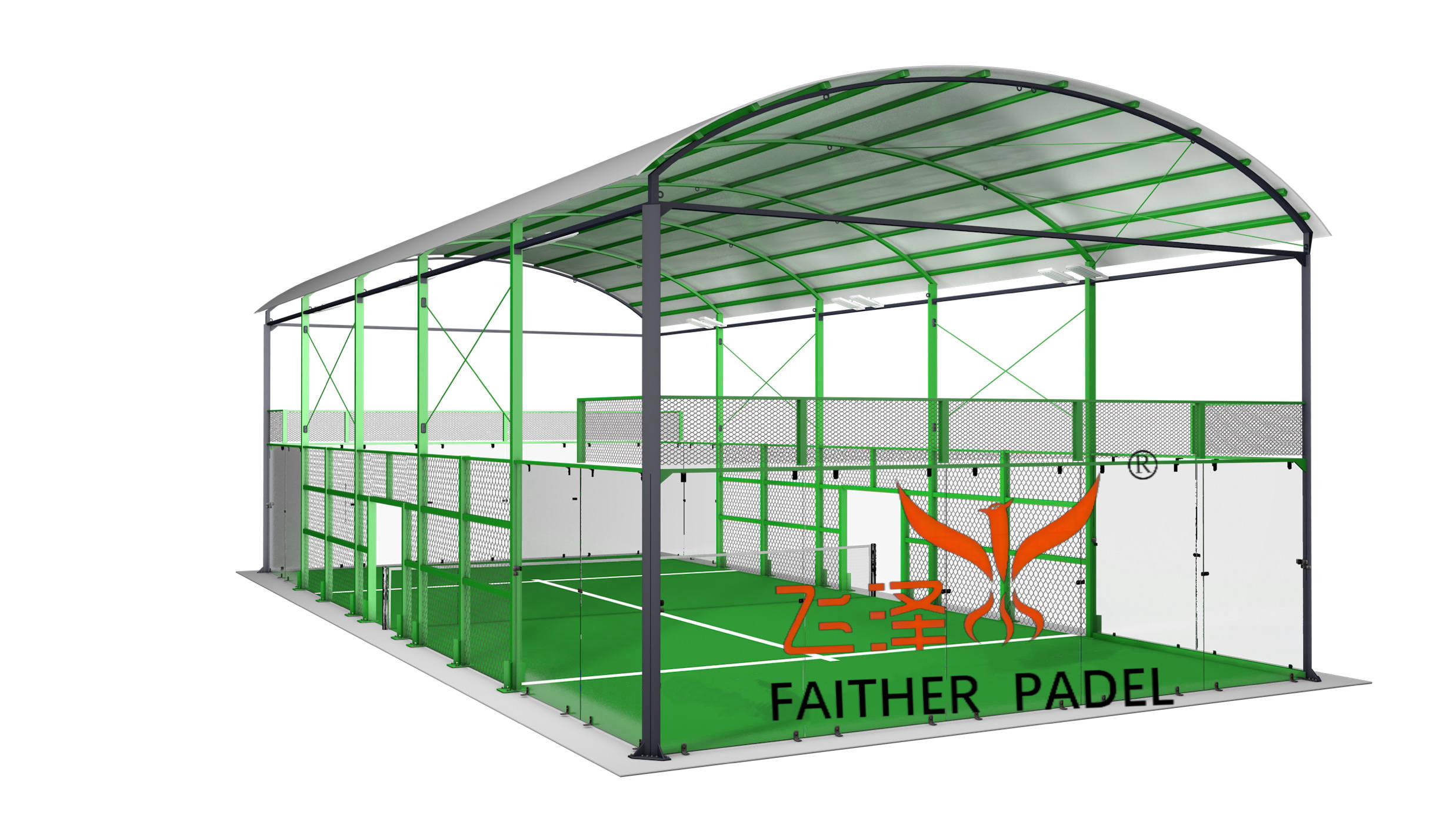 Customized Long-lasting Paddle Tennis Courts Roof