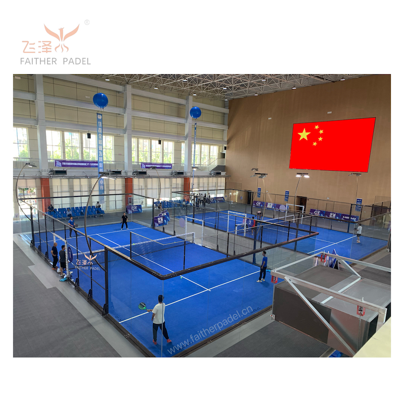 Indoor Panoramic Padel Courts for 2024 China Padel Tour