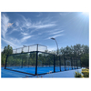 Portable Closed Panoramic Paddle Tennis Courts with Side Nets Indoor Outdoor
